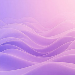 Obraz premium A serene and smooth wave pattern in soft purple and pink hues, creating a tranquil and modern atmosphere. Perfect for designs requiring a calming, abstract aesthetic.