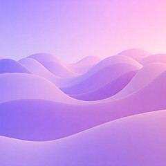Obraz premium A serene and smooth wave pattern in soft purple and pink hues, creating a tranquil and modern atmosphere. Perfect for designs requiring a calming, abstract aesthetic.