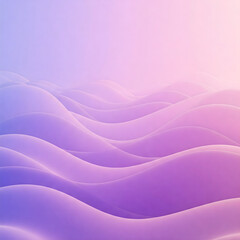 Obraz premium A serene and smooth wave pattern in soft purple and pink hues, creating a tranquil and modern atmosphere. Perfect for designs requiring a calming, abstract aesthetic.