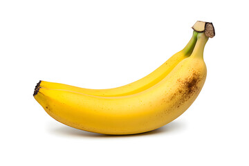 Overripe Spotted Banana isolated on white