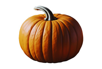 Single pumpkin isolated on white background