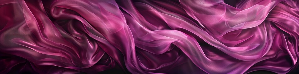 Obraz premium Light Golden Satin Fabric with Smooth Waves and Shine