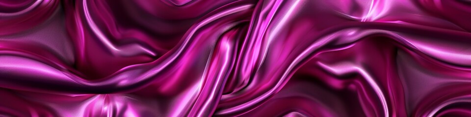 Obraz premium Shiny Pink Satin Fabric with Flowing Silky Texture