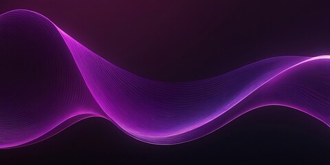 Abstract fluid holographic iridescent purple curved wave in dark background 3d render. Abstract fluid 3D render with a black background and holographic, 78