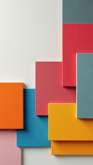Acoustic panel texture with a colorful geometric pattern.