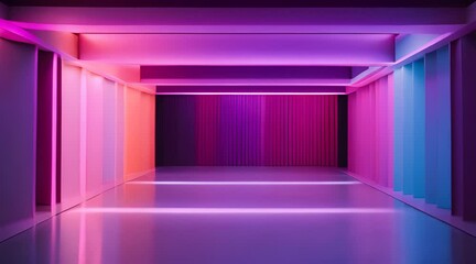 cyberpunk underground club filled with vibrant purple and pink lighting, glowing holographic dancers, futuristic bar displays, and a pulsating energy of high-tech nightlife - Powered by Adobe