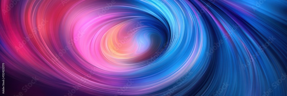 Poster Colorful abstract swirl design showcasing vibrant patterns and dynamic balance