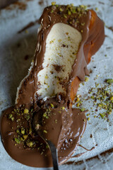 The popular San Sebastian cheesecake. It is also known as burnt cheesecake. A delicious homemade dessert.