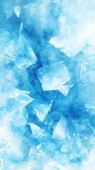 Obraz premium Soft ice blue frozen background with frosty crystal patterns evoking a chill and serene winter atmosphere