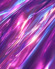 Psychedelic Trippy Energetic Background with holographic reflections in pink, purple, and blue, creating a glossy, futuristic, and dreamy effect.