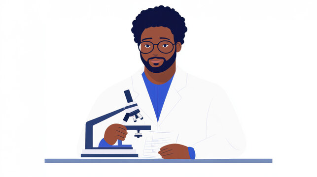 Laboratory, A scientist recording observations in a laboratory setting.
