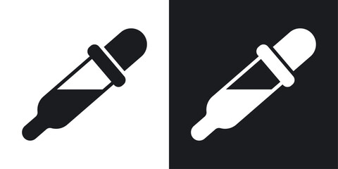 Dropper icons in flat vector style
