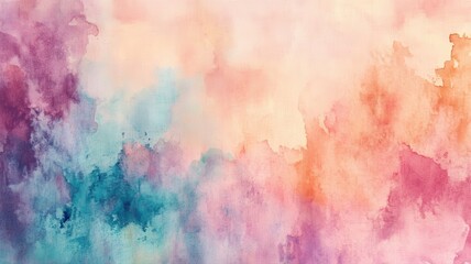 Obraz premium Soft watercolor splash background with delicate blending and artistic fluid textures