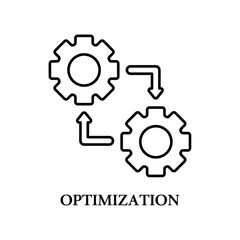 Obraz premium Icon a optimization, isolated against a clean background.