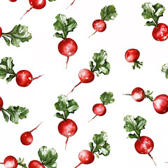seamless patter with radish