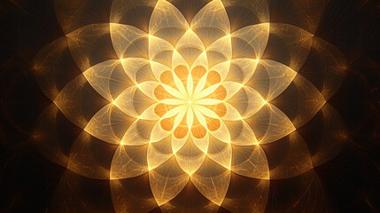 A breathtaking sacred geometry golden ratio vortex, illustrating the divine mathematics of nature and existence. 