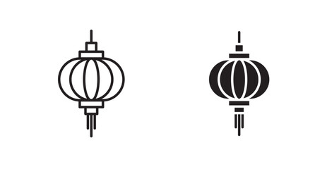 Lantern icons graphics vectors designs