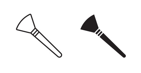 Makeup brush icons graphics vectors designs