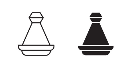Tajine icons graphics vectors designs