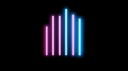 Obraz premium Neon light speed effect with blue, pink, and white streaks on dark background. Futuristic data transmission, fiber optic network, and wireless communication concept.