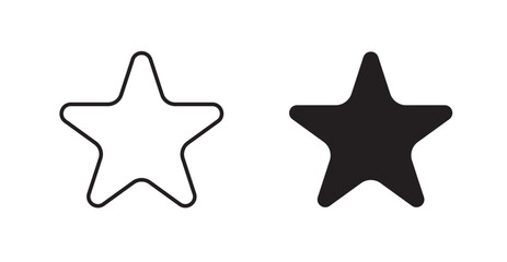 Star icons graphics vectors designs