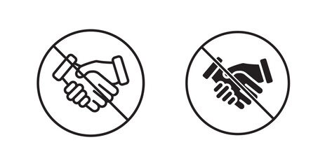 No handshake sign graphics vectors designs