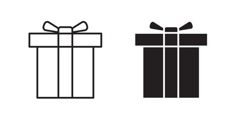 Present gift box icons graphics vectors designs