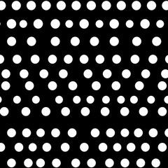 Dotted gradient vector pattern illustration, white and black halftone polka background graphic, horizontal seamless circle dotted lines, monochrome dots texture backdrop, retro popart effect half tone