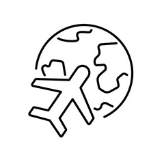 travel icon. plane travel icon
