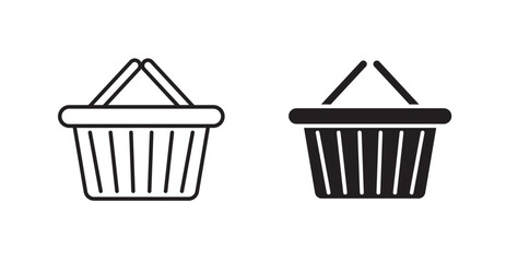 Shopping basket icons graphics vectors designs