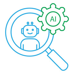 Identity Verification Check Ai Chatbot Automation Vector Icon design
