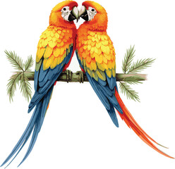 Obraz premium blue and yellow macaw