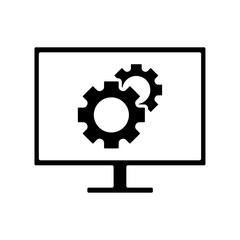 Icon a system, isolated against a clean background.