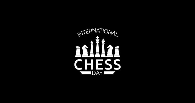 chess day motion video, ideal for chess day celebration