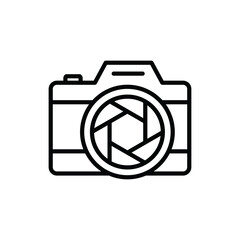 Camera icon. Photo camera symbol isolated on transparent background, icon for app or web site, Camera PNG