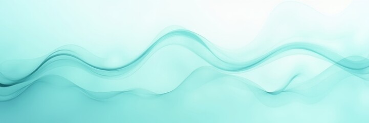 Fototapeta premium Elegant Abstract Mint Waves