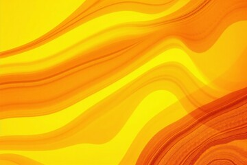 Abstract composition with flowing wavy patterns in shades of yellow and orange.
