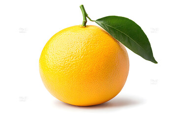 Ripe grapefruit citrus fruit isolated on white background