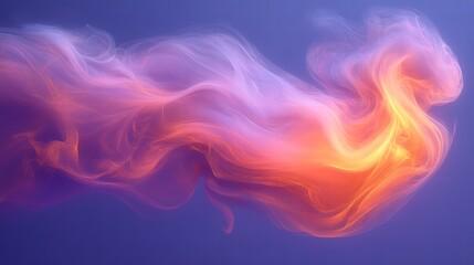 Obraz premium Abstract Art of Pastel Light Bending and Warping Creating Ethereal Colorful Texture