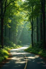 Obraz premium road in the forest