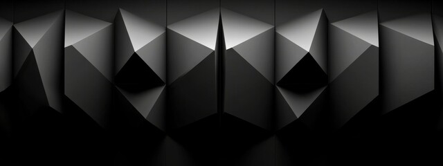 Obraz premium Dark Gray Geometric Abstract Texture with Gradient Shapes for Website and Print Design 