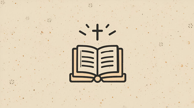 A line style icon of sermon
