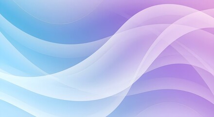 Obraz premium Abstract background with flowing lines and waves, gradient color scheme from light blue to purple, smooth and glossy texture, digital art, high resolution,