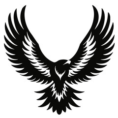 Obraz premium Detailed vector illustration of a bald eagle with wings spread wide, sharp talons extended, and beak open in an aggressive pose. Generative by Ai 