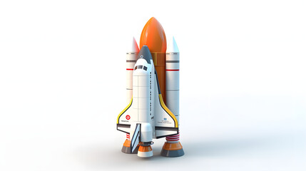 Obraz premium Reusable Launch Vehicle isometric 3D