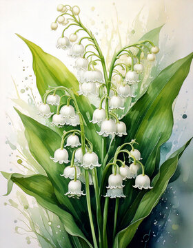 Brins de muguet traditionnel pour le premier mai