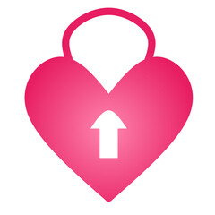 love icon vector simple design illustration/ sweet valentine element