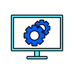 Icon a system, isolated against a clean background.