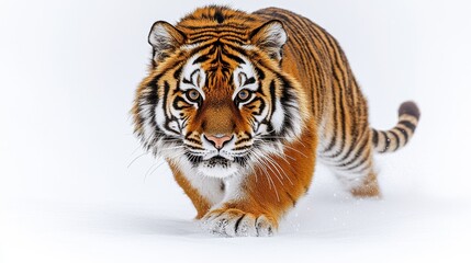 Obraz premium Siberian Tiger in Snowy Landscape