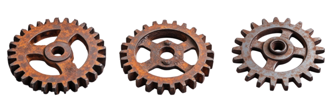 Rusty gear wheel